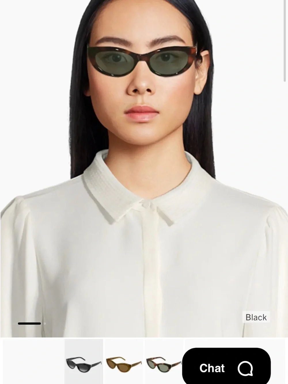 Saint Laurent Black Cat-Eye Sunglasses (Monogram Hinge Acetate 54MM Cat-Eye)